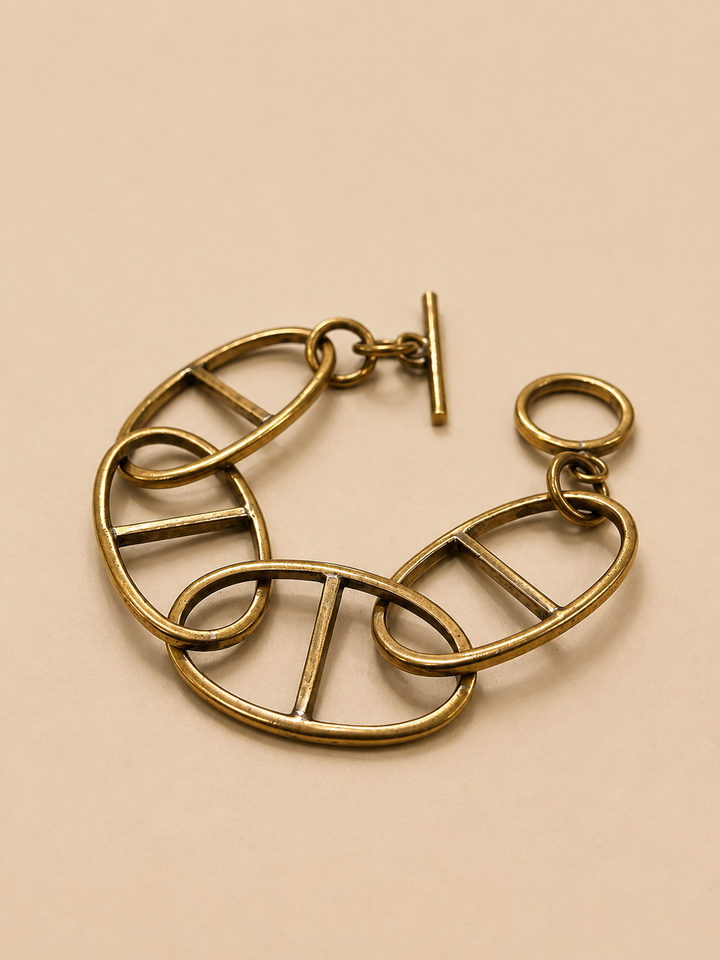 Pulsera Eslabón Marino de Bronce