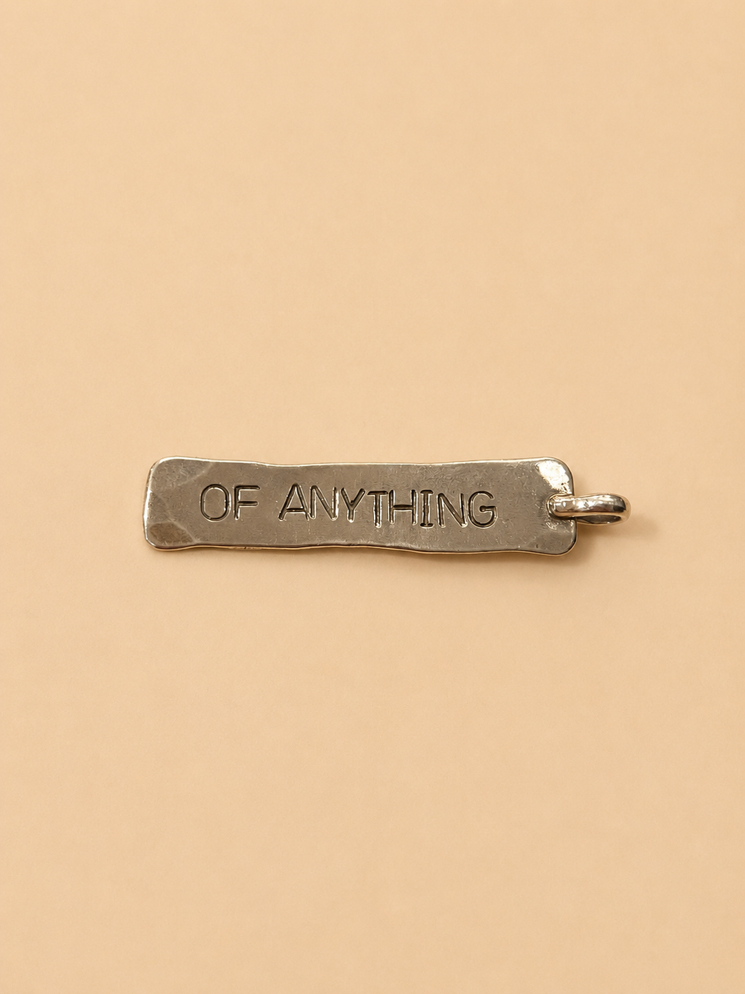 Placa "Of anything" Plata