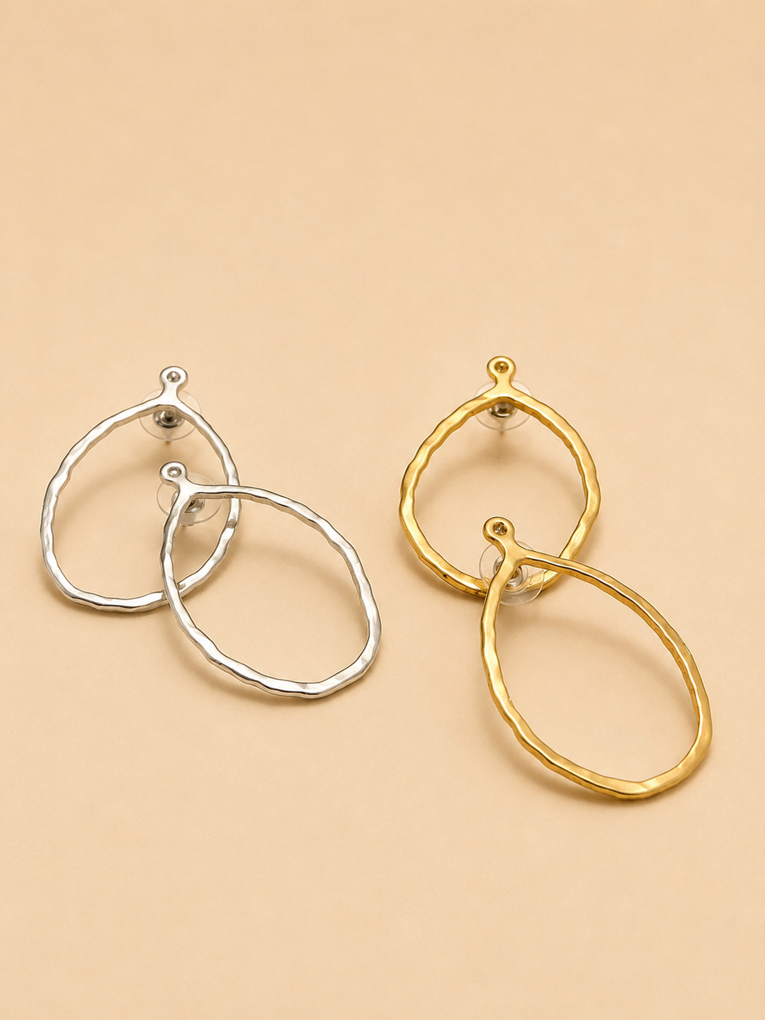 Aros Bronce con Circón