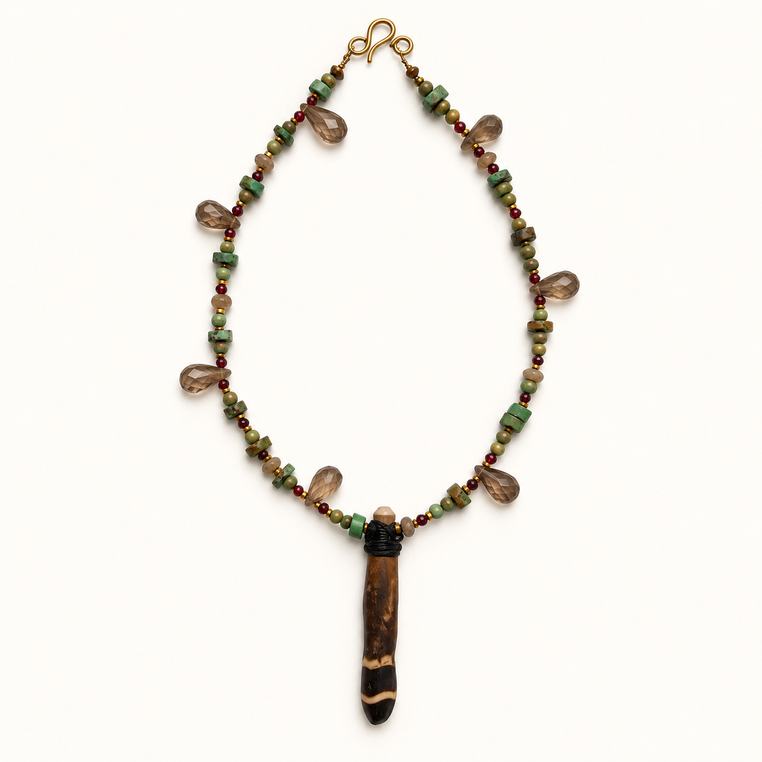 Collar Piedras Naturales Multicolor
