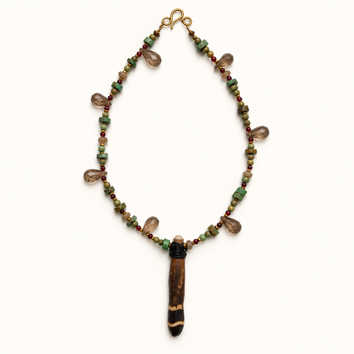 Collar Piedras Naturales Multicolor