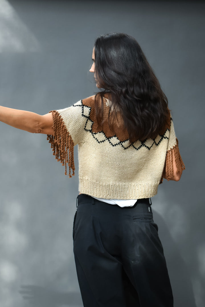 Suéter Alpaca Amelia Tierra 