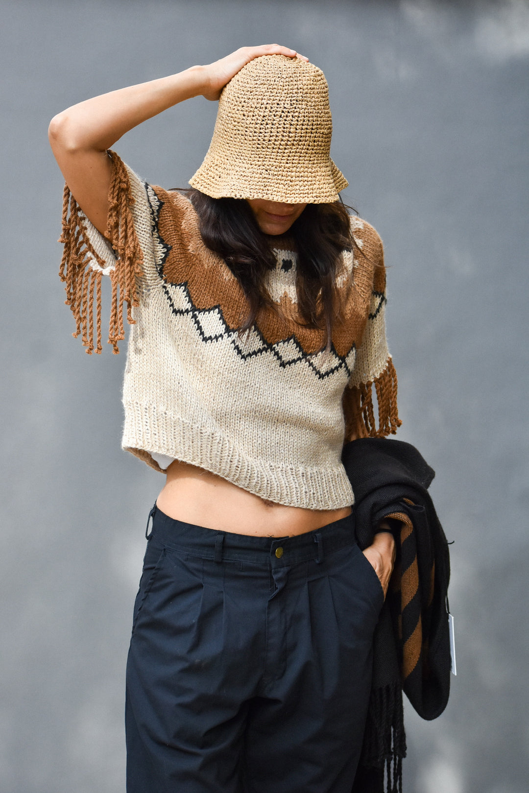 Suéter Alpaca Amelia Tierra 