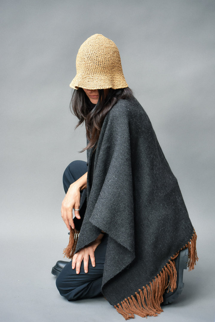 Manta Alpaca Marengo Flecos Camel