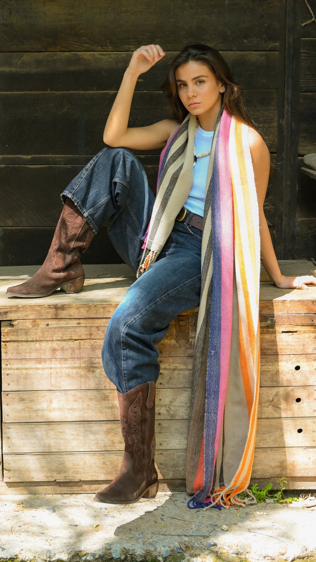 Echarpe Alpaca Camel Colores