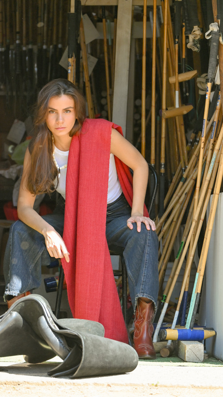 Echarpe Alpaca Rojo Italiano