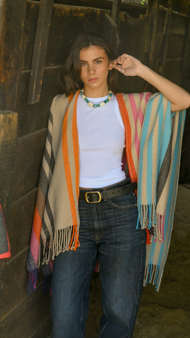 Manta Alpaca Natural Colores