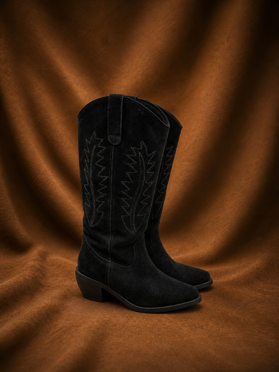 Bota Isabel Gamuza Negro