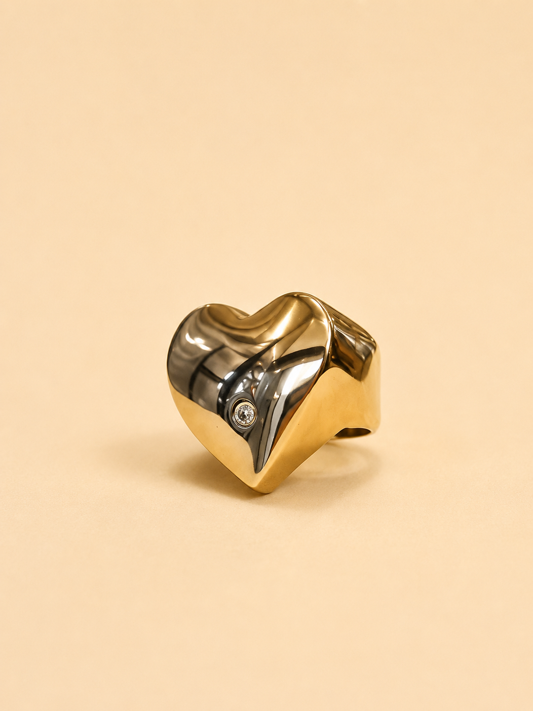 Anillo Bronce forma de Corazón
