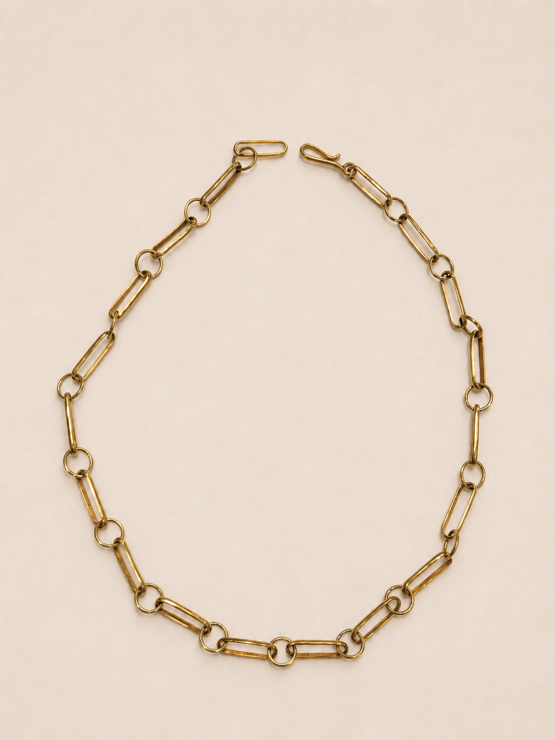 Collar de Bronce Eslabón Rectangular