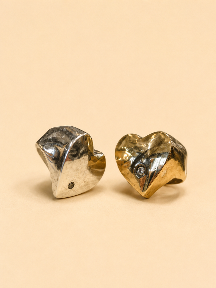 Anillo Bronce forma de Corazón