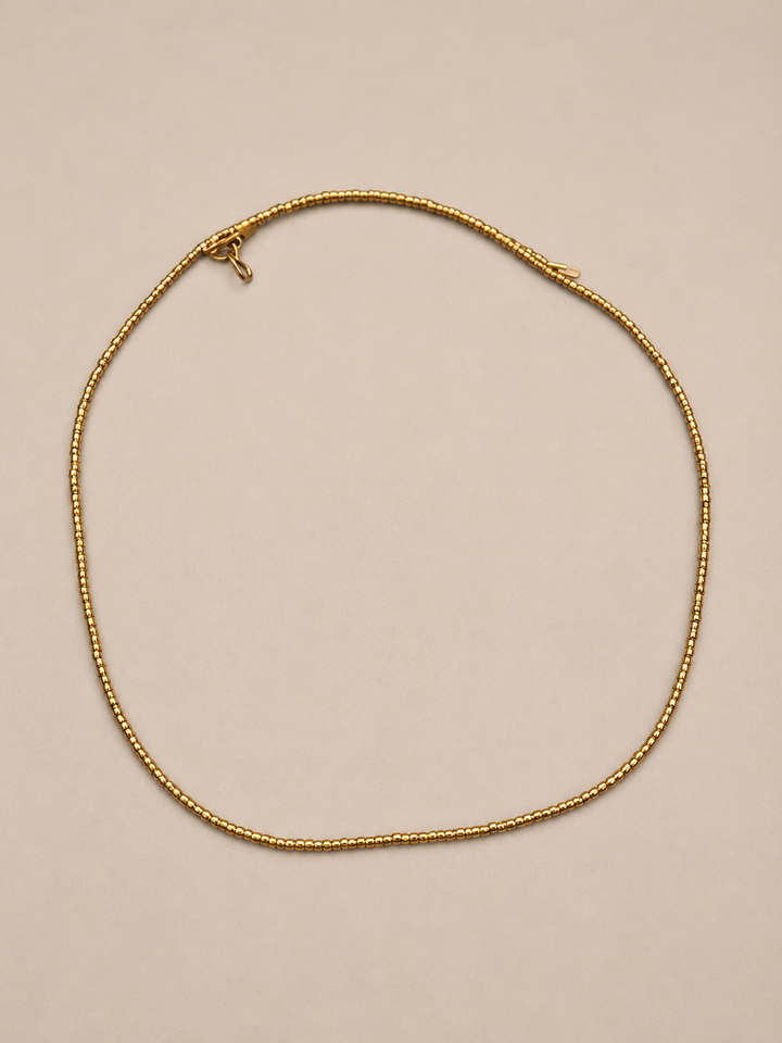 Collar Mostacilla Bronce