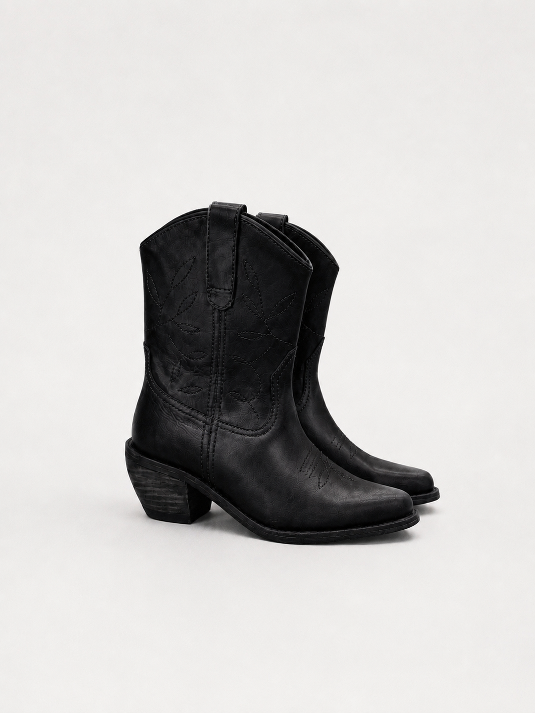 Bota Vaquera Corta Negra