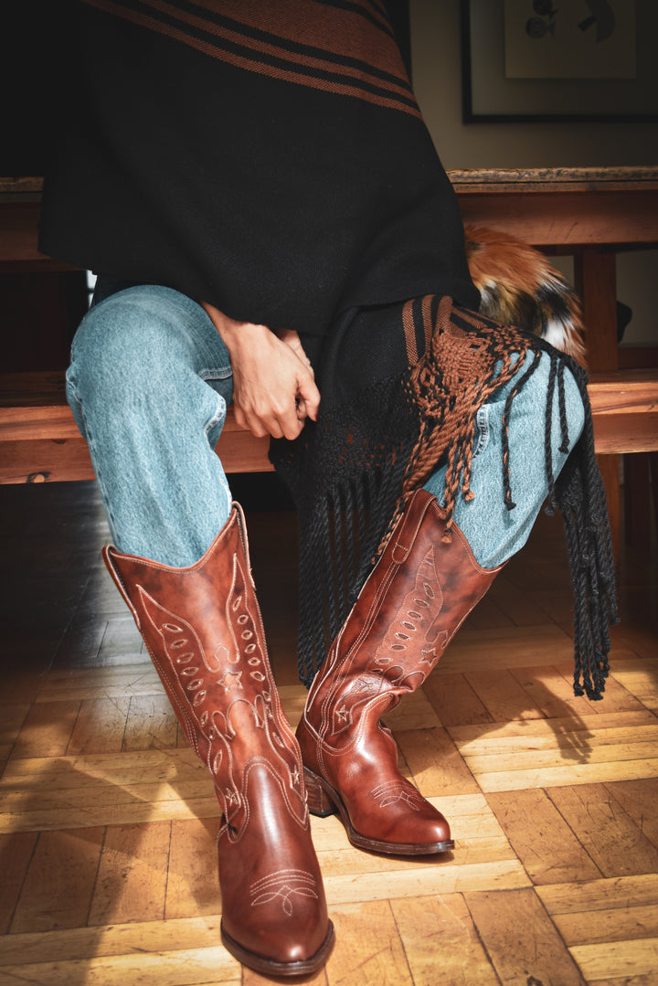 Bota Vaquera Aguila Caramelo