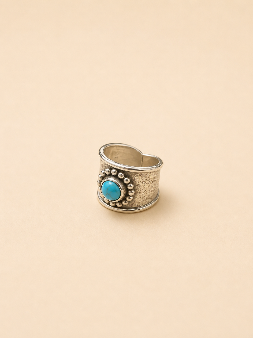 Anillo Plata con Piedra Turquesa