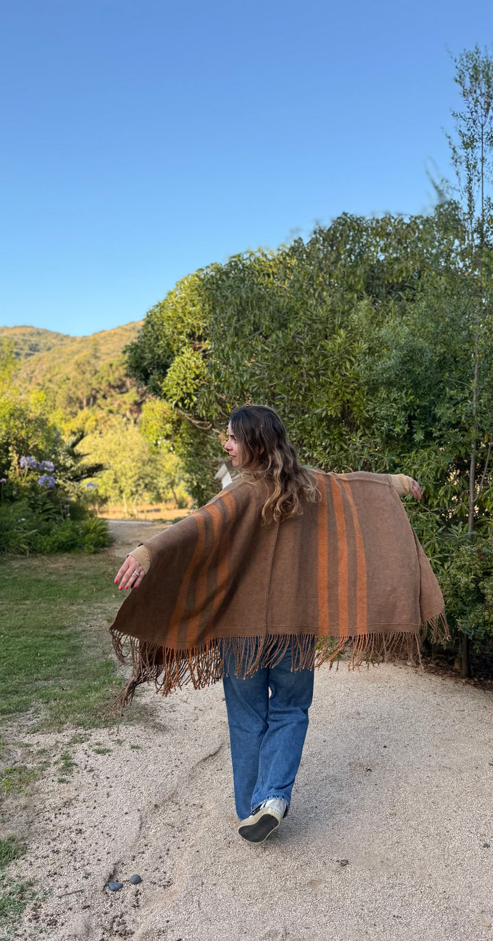 Manta lino vicuña oro