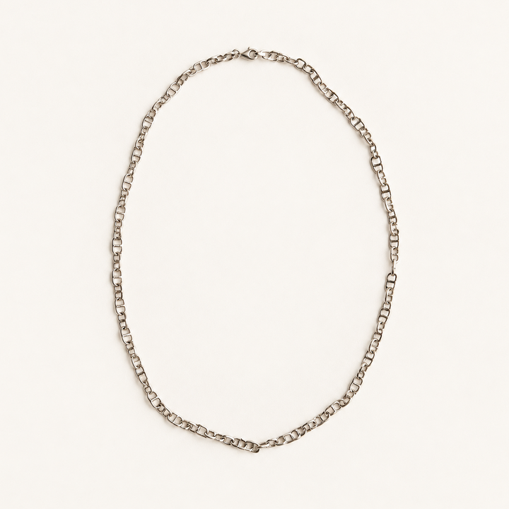 Cadena Eslabón Gucci de Plata