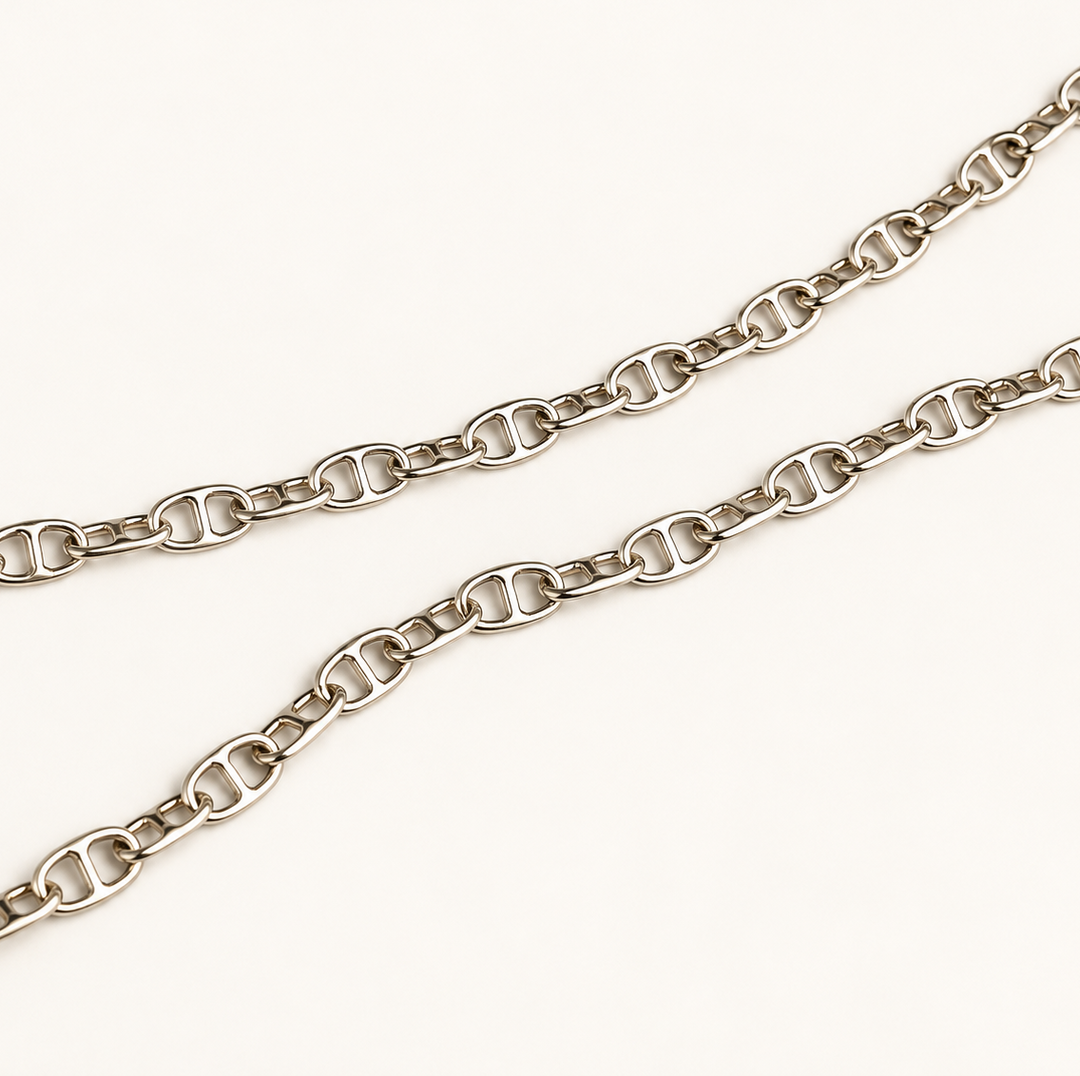 Cadena Eslabón Gucci de Plata