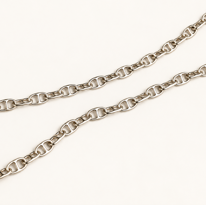 Cadena Eslabón Gucci de Plata