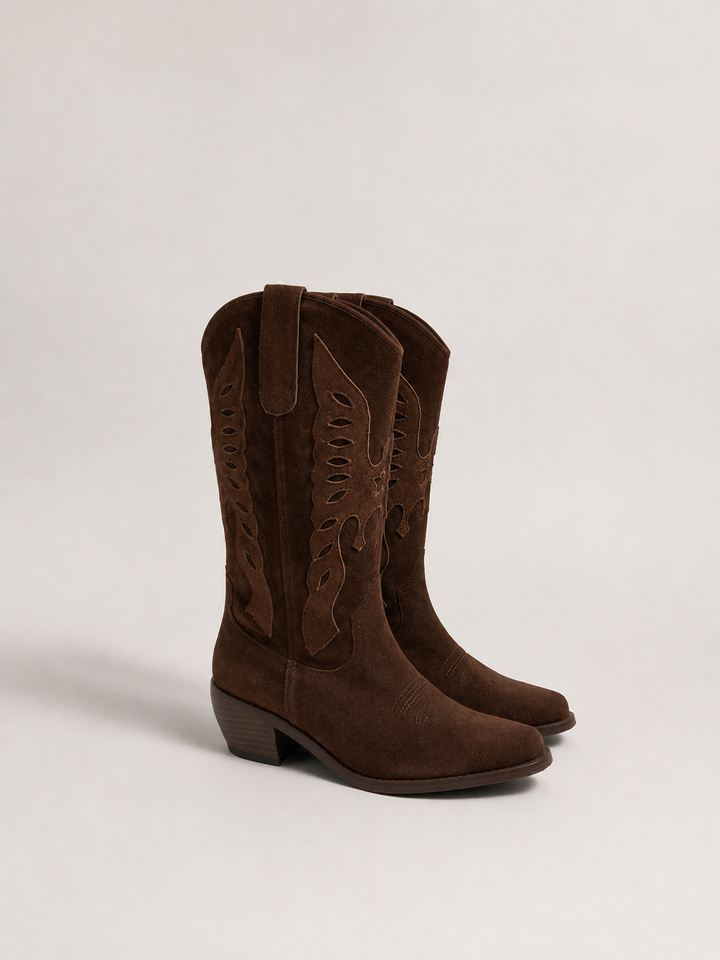 Bota Vaquera Águila Gamuza Café