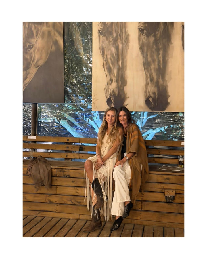 Manta lino vicuña oro