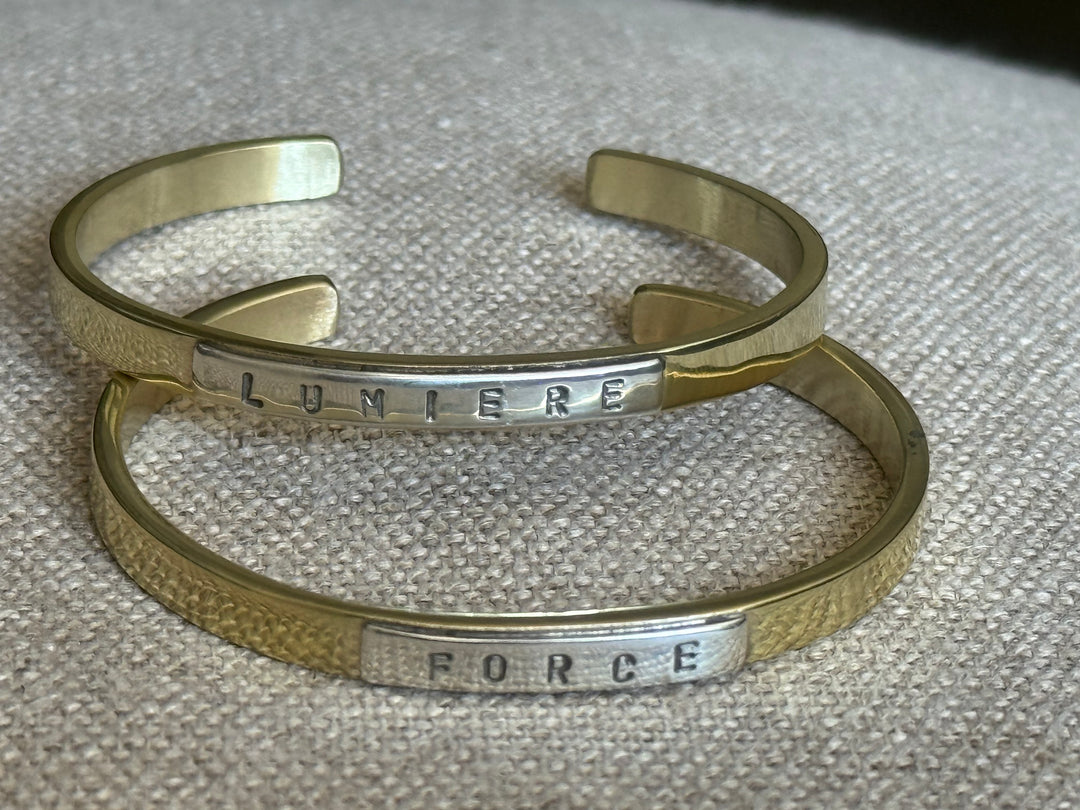 Esclava lumiere bronce plata