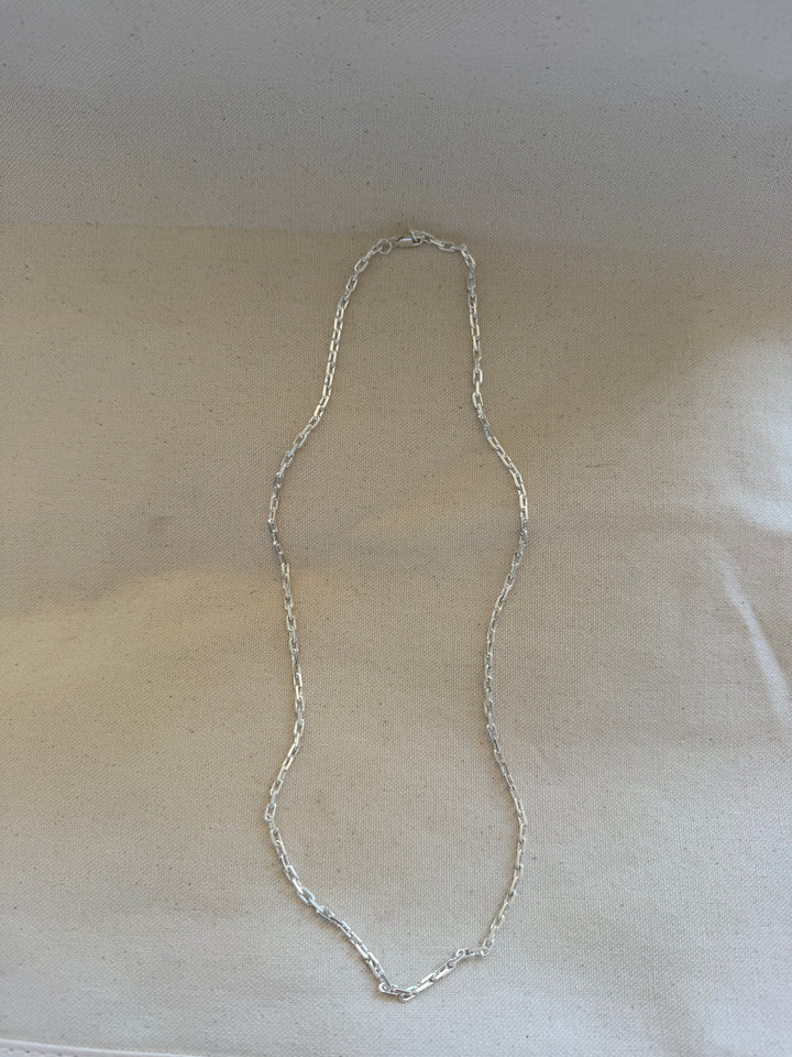 Cadena limada perfecta de plata