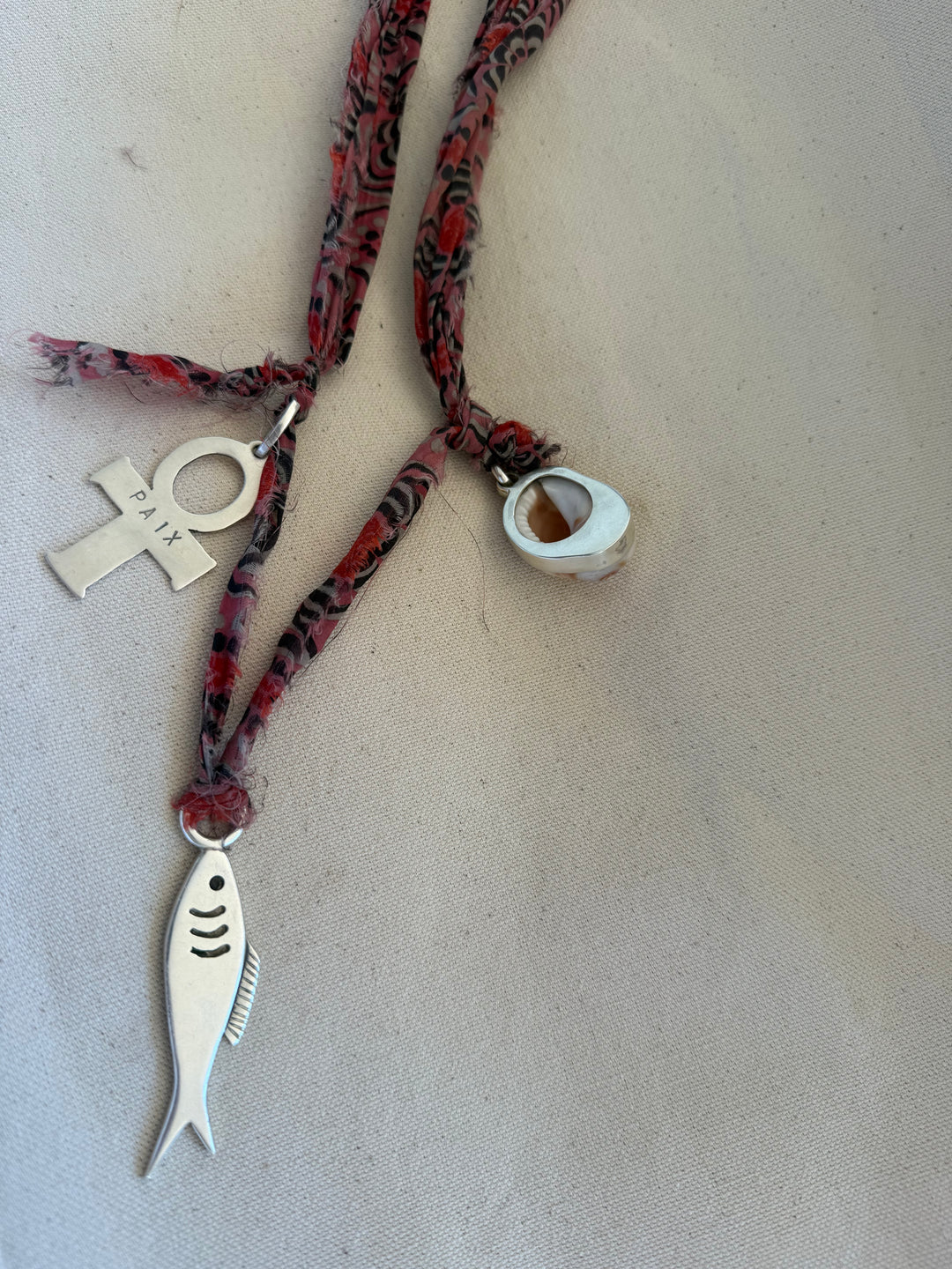 Concha blanca en plata