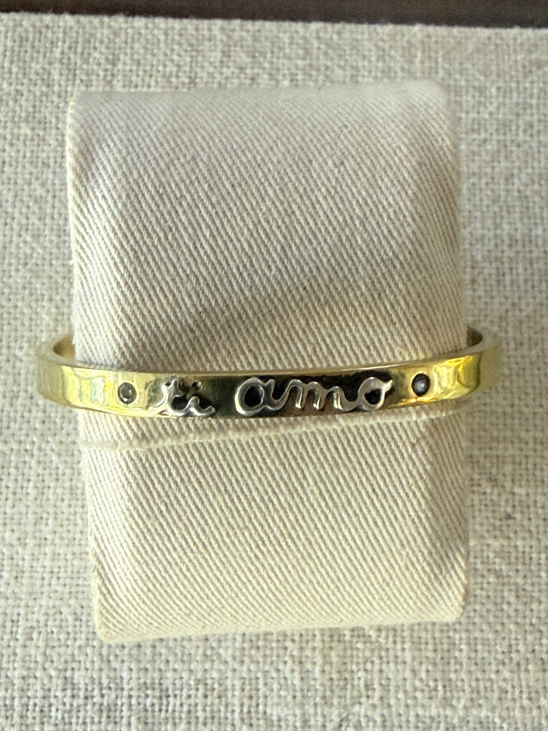 Esclava ti amo en plata de bronce