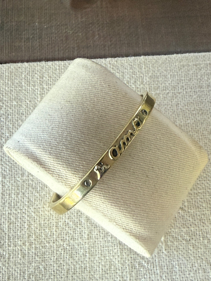 Esclava ti amo circon bronce