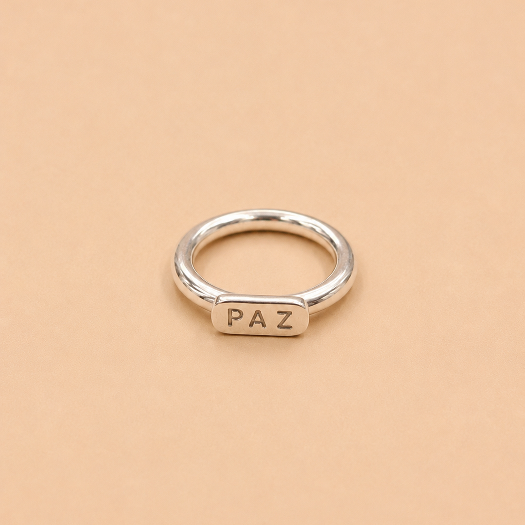 Anillo "Paz" Plata