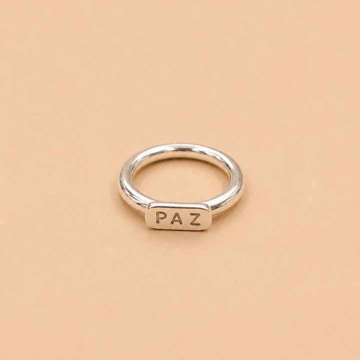 Anillo "Paz" Plata