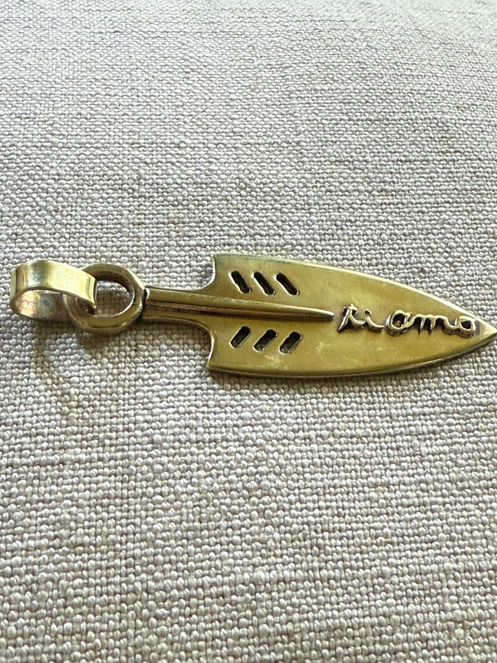 Flecha ti amo bronce