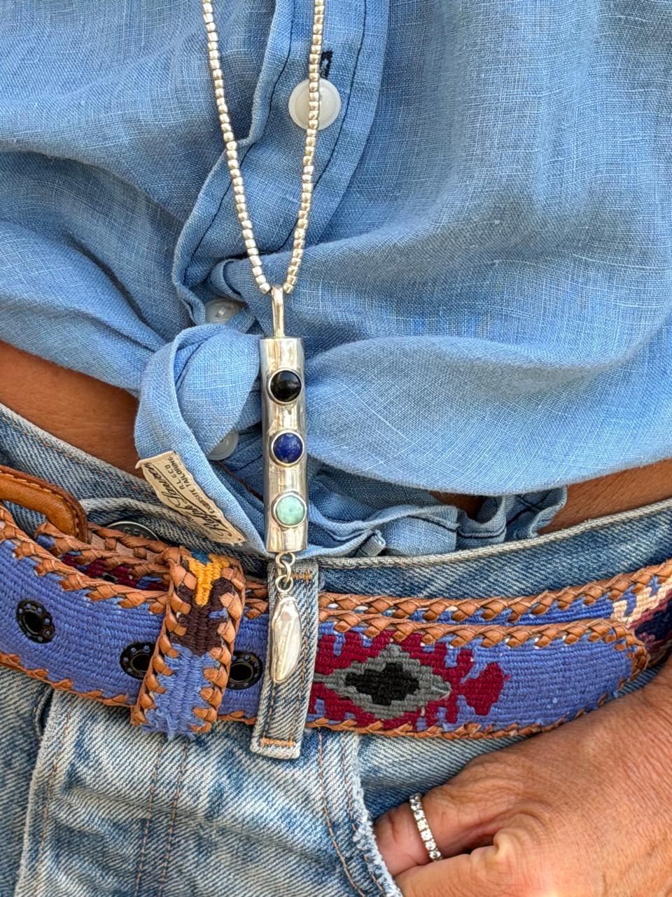 Colgante de Piedra Plata