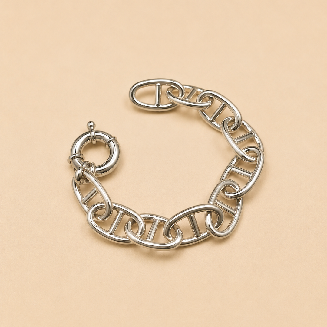 Pulsera Eslabón Marino S Plata