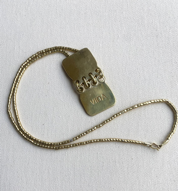 Cadena Mostacilla de Bronce