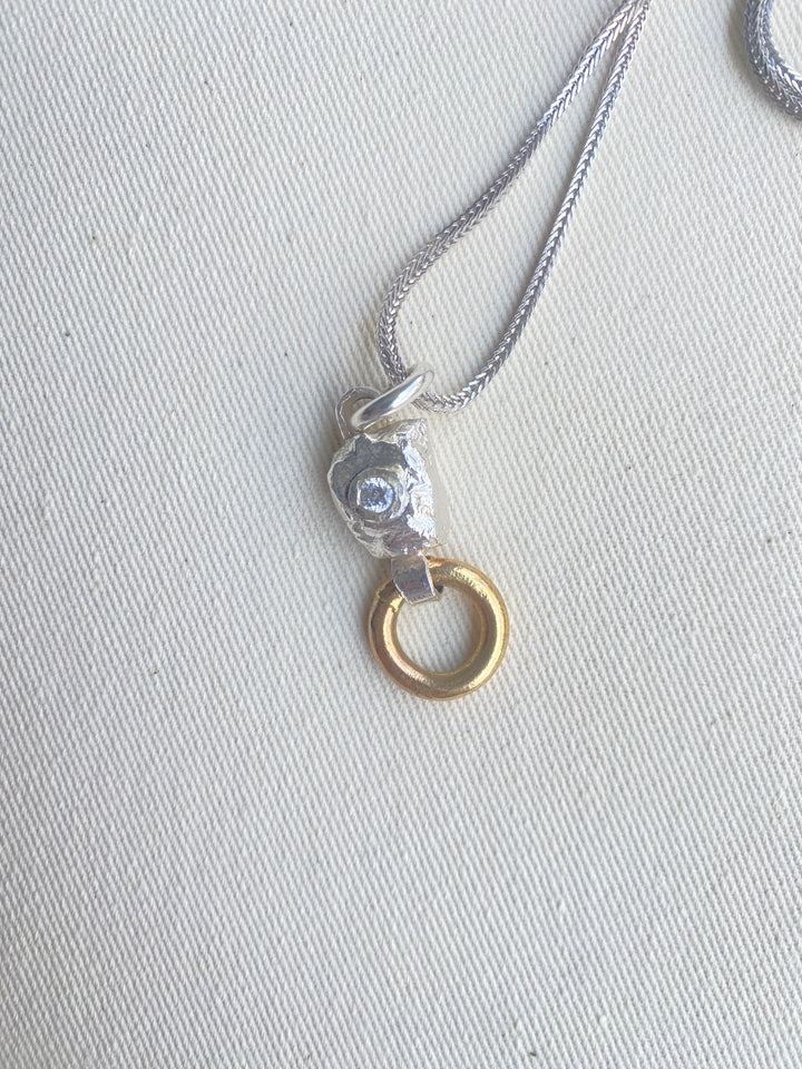 Colgante plata plata circon