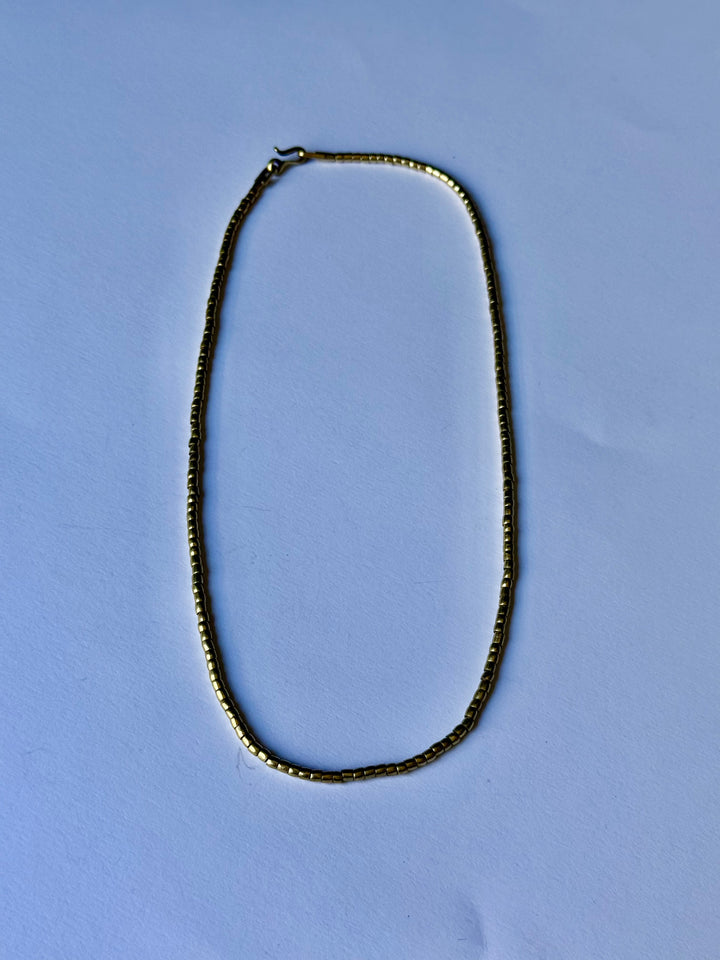 Cadena Mostacilla de Bronce