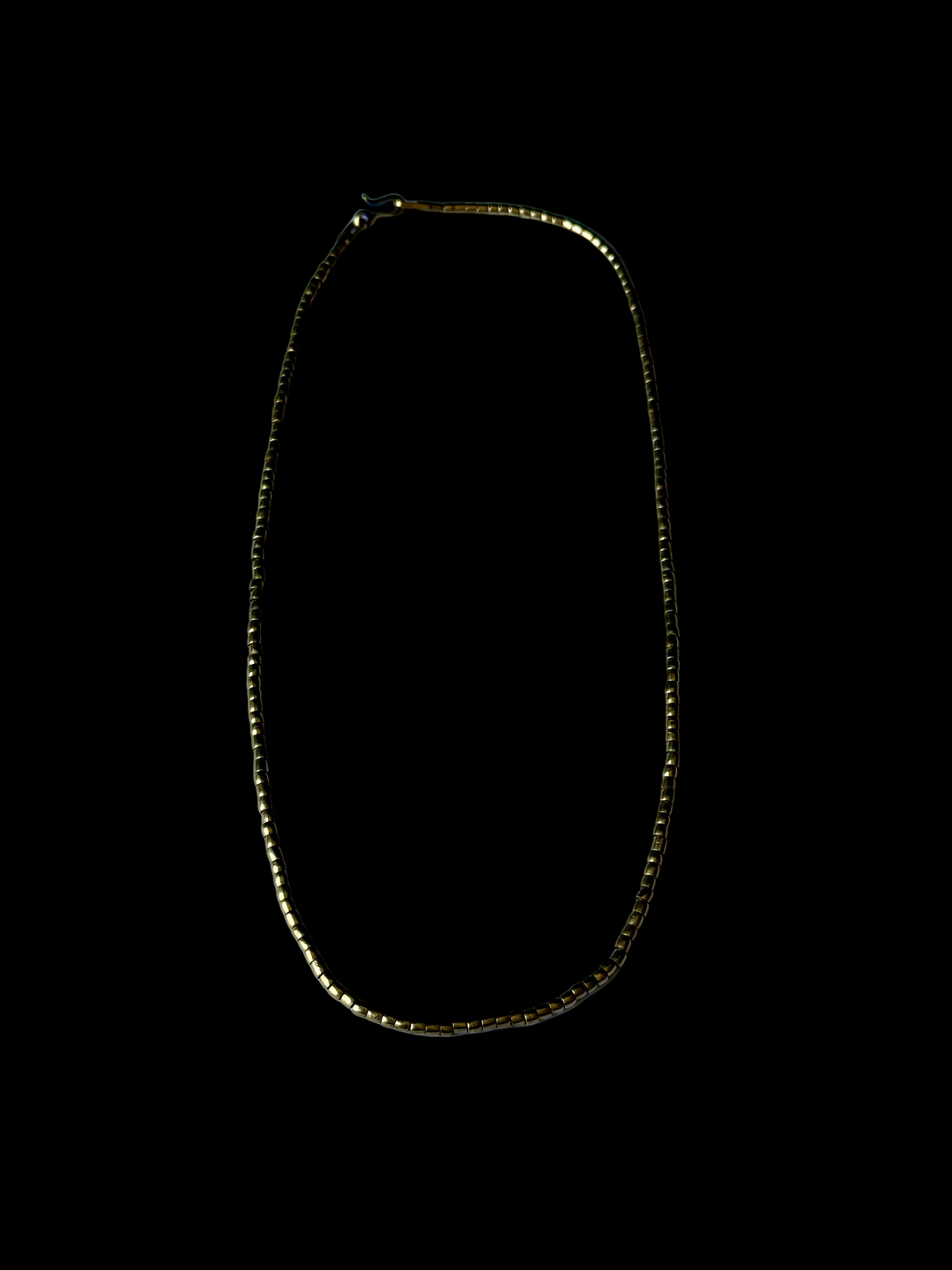 Cadena Mostacilla de Bronce