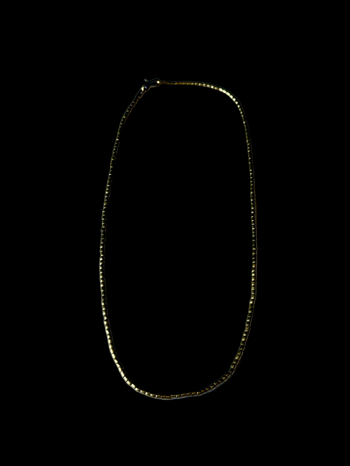 Cadena Mostacilla de Bronce