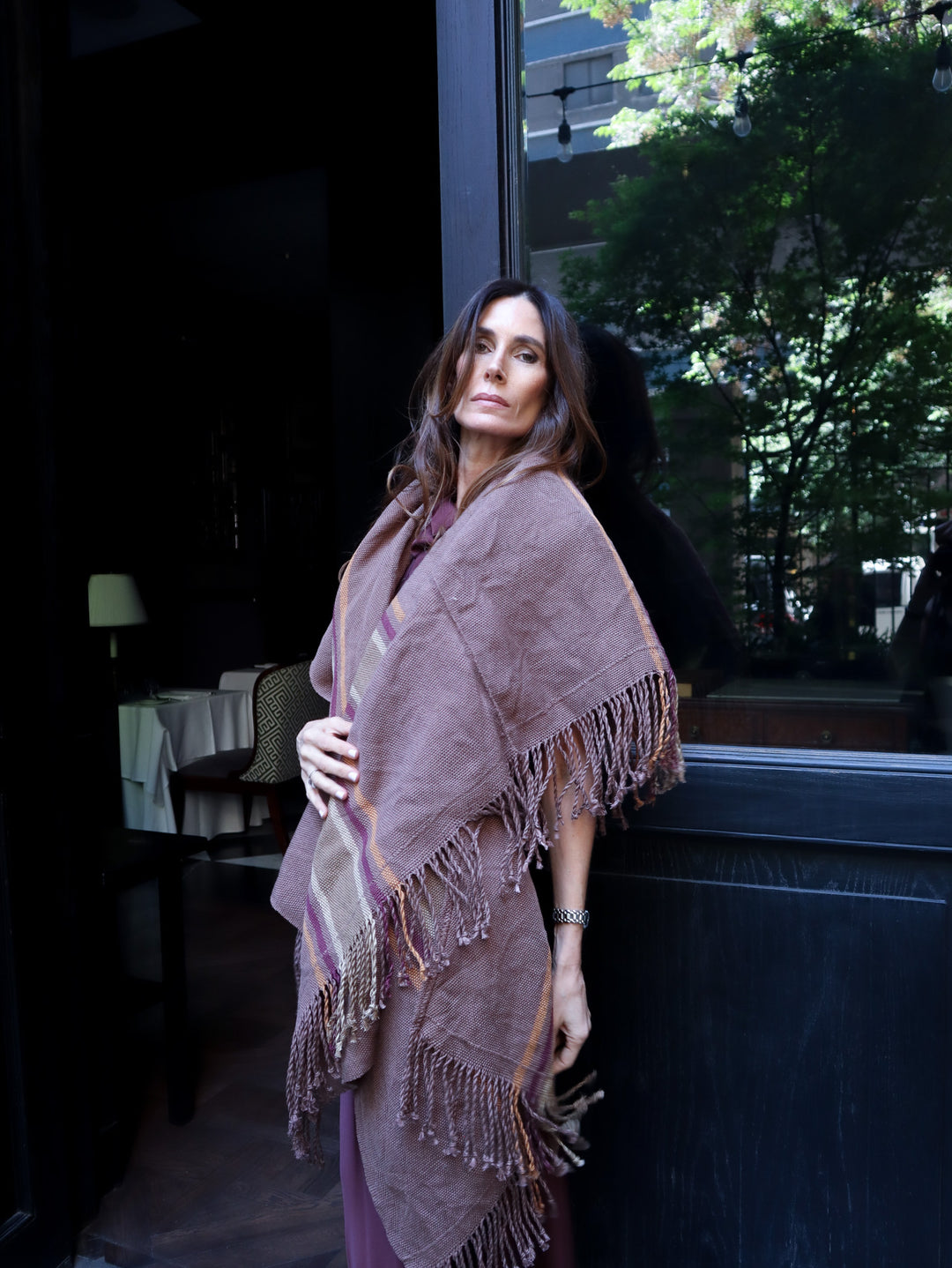 Manta Burdeo Colores Tierra