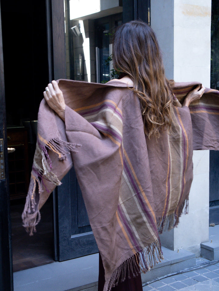 Manta Burdeo Colores Tierra