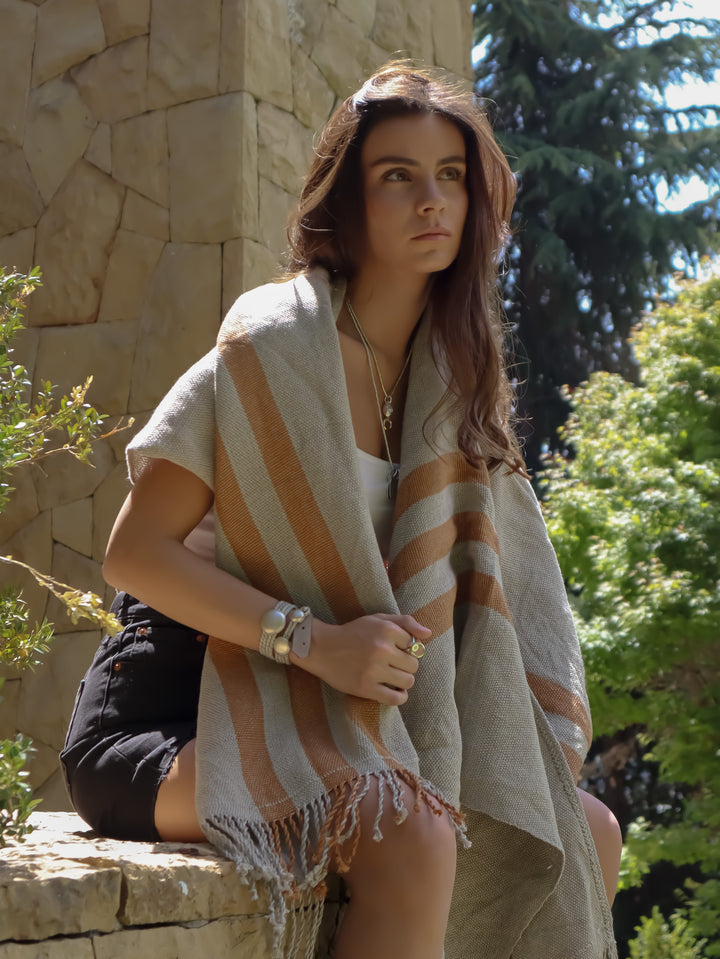 Manta Vicuña Oro Lino