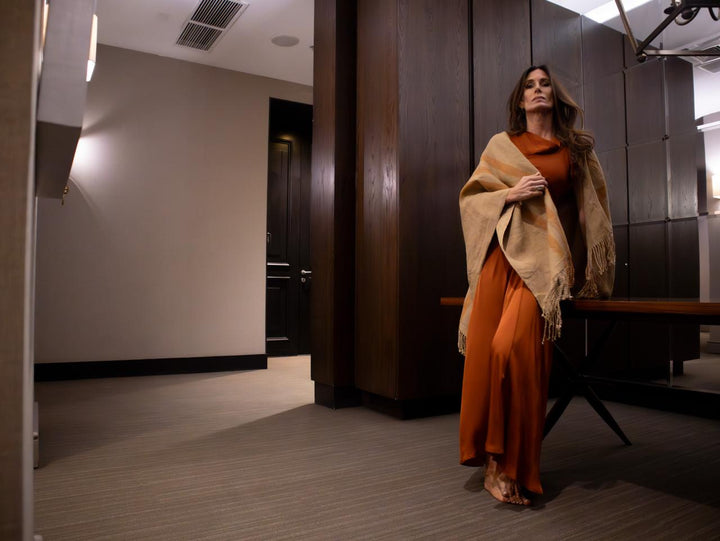 Manta Vicuña Oro Lino