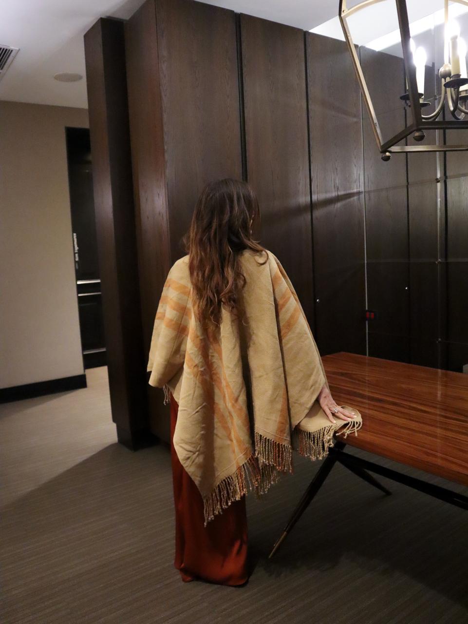 Manta Vicuña Oro Lino