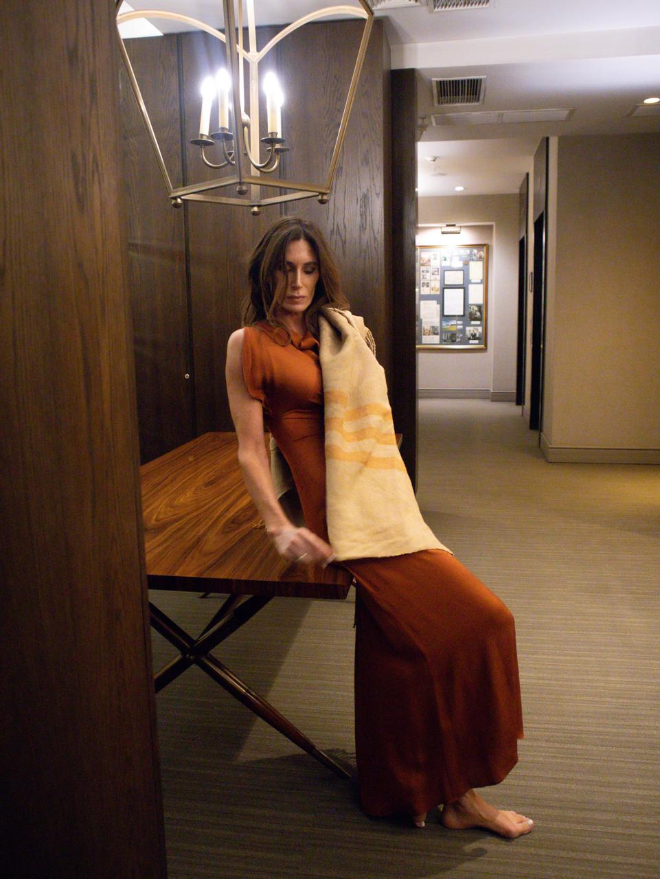 Manta Vicuña Oro Lino