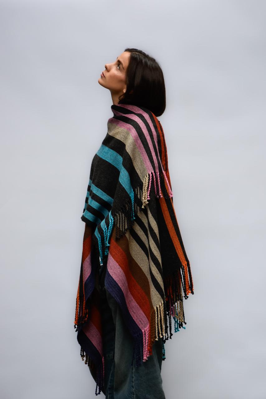 Manta Alpaca Colores/ Marengo